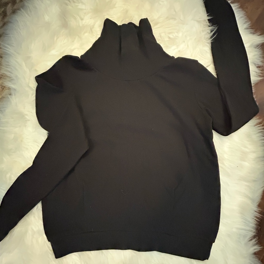 ALO Yoga Black Cowl Neck Sweater
